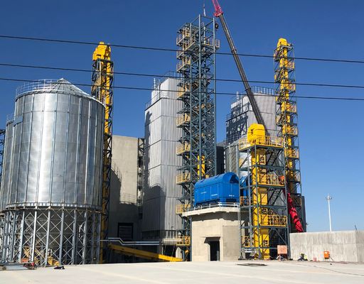 Sécheuse de riz avancée pour une réduction de l'humidité de 3 à 15% et une capacité de manutention de 100 à 800 t/jour