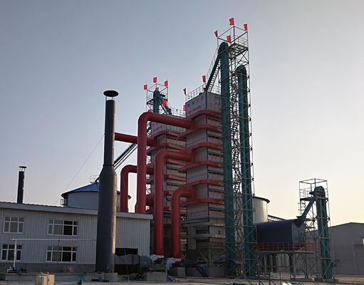 Système industriel de séchage du maïs économe en énergie avec température de l'air chaud C 65-160 et augmentation du taux de concassage % ≤ 0.5
