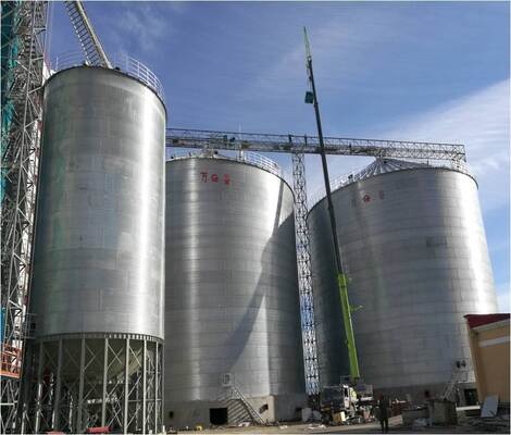 Good anti‑corrosion performance and long service life safe grain storage and reduced material loss